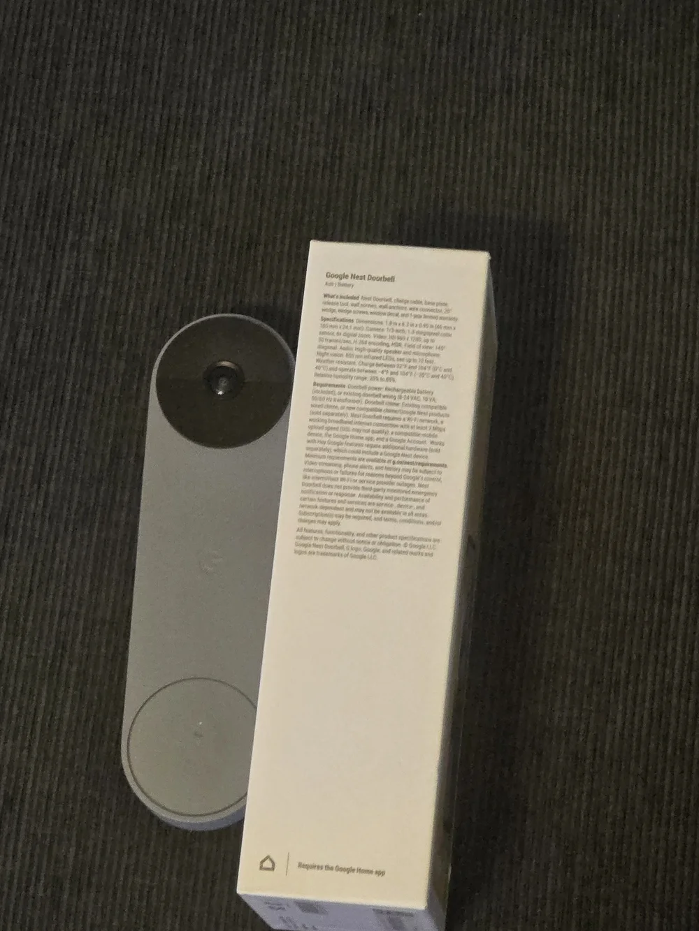 Google Nest Doorbell Ring Camera Defective Used Past Warranty